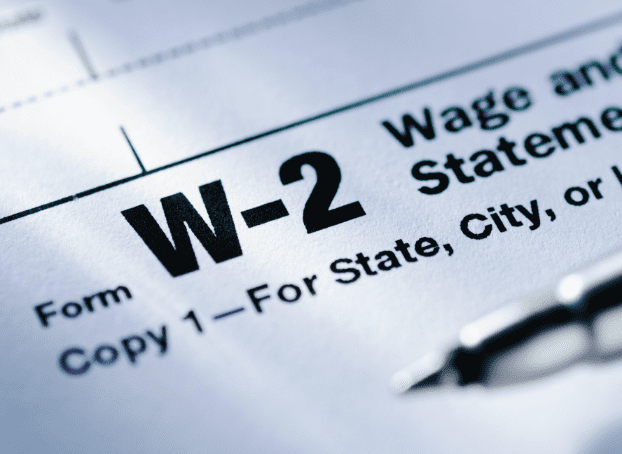 Difference in W-2 and W-4 Image